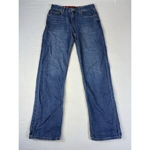 Levi's 514 Straight Leg‎ Boys Jeans Size 18 REG W29 L31 Adjustable Waist Blue